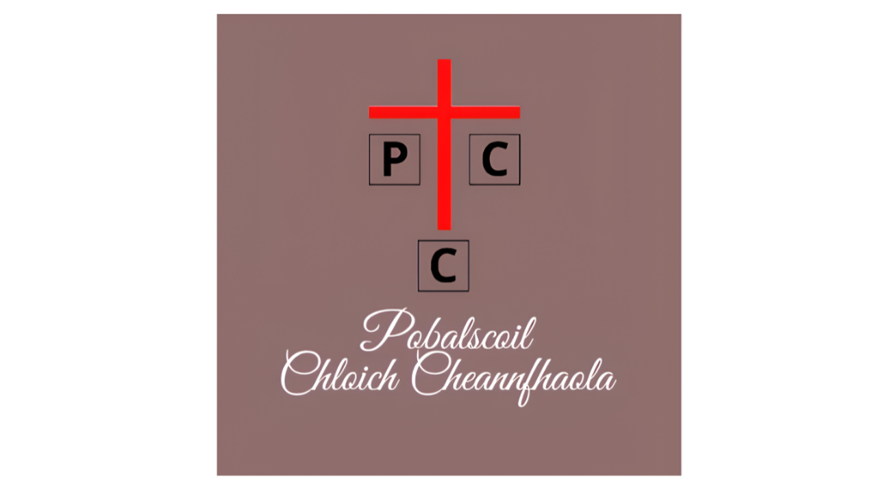 Logo with a red cross and three black squares containing letters 